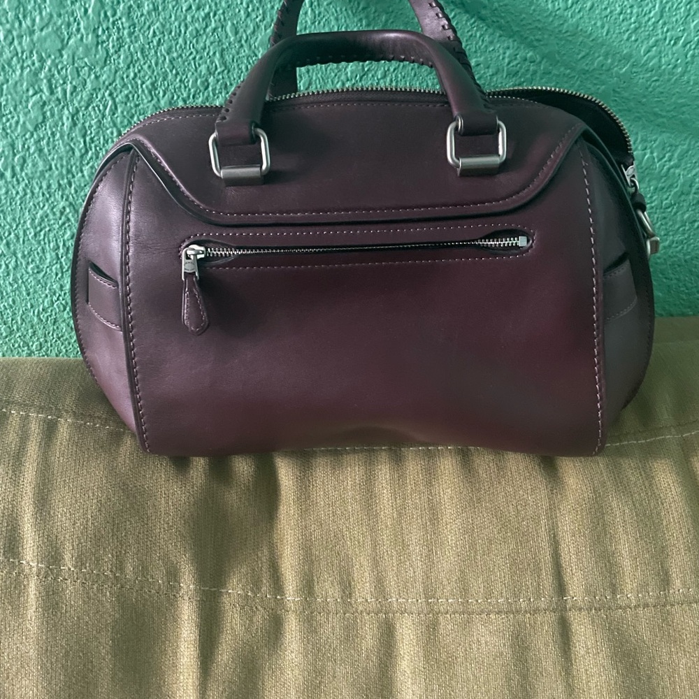 Burgundy Coach Ace Satchel